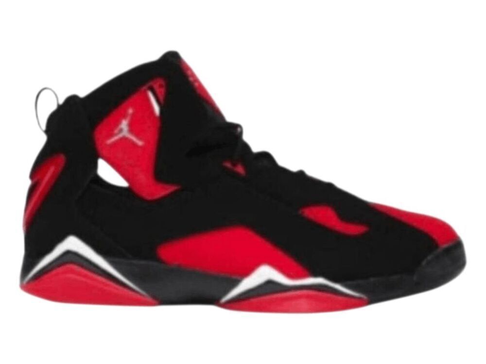 NIKE Air Jordan True Flight 'Black Red' Sneakers Size 8.5